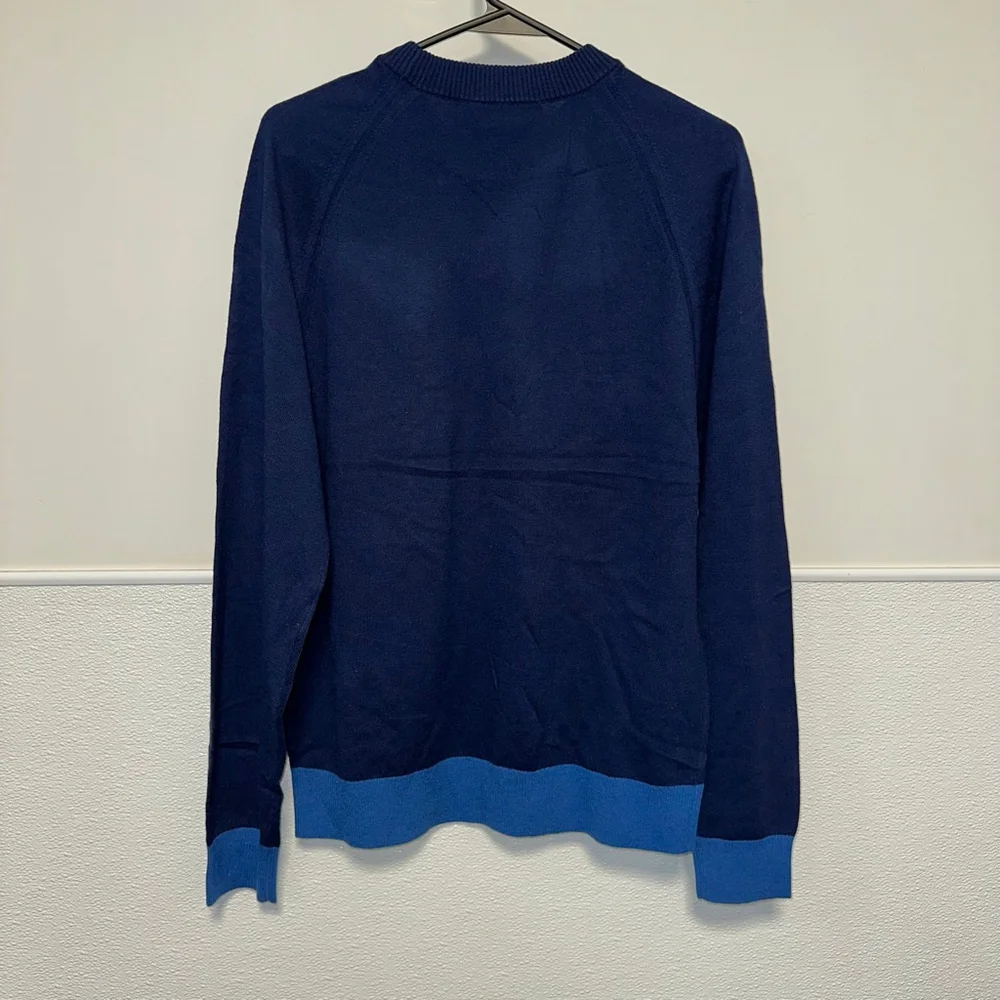 Mr. Turk Men’s NEW NWT Benton Pullover Size Small Navy Blue MSRP $328 Wool